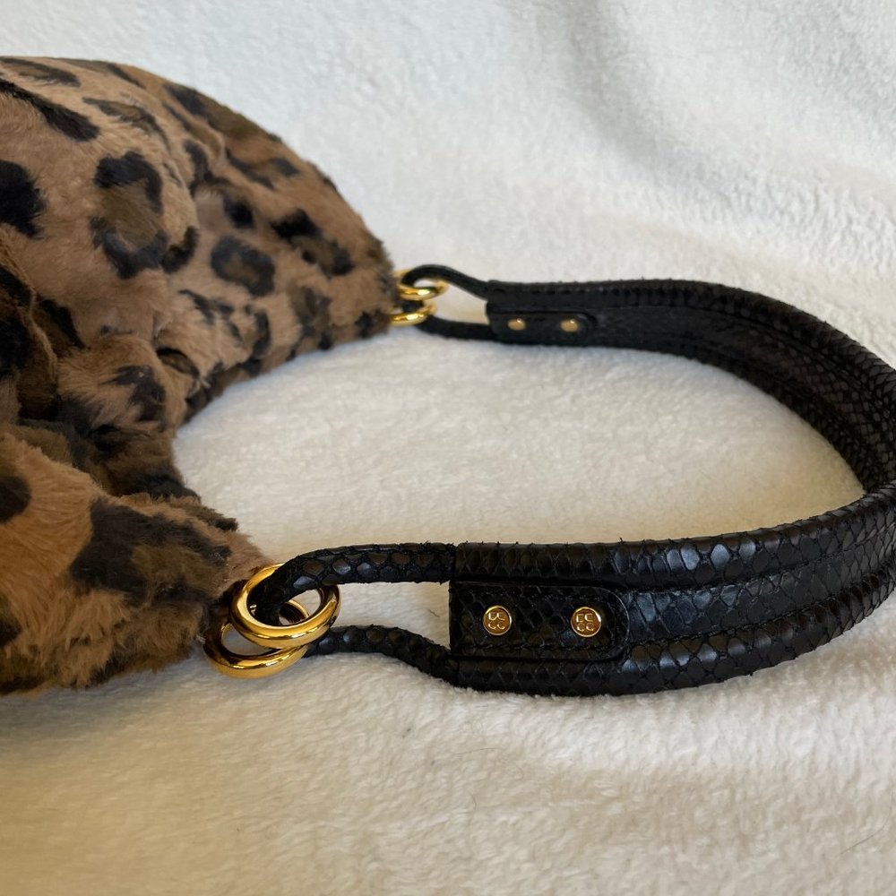 Vintage Kate Spade Leopard Faux Fur Shoulder Bag - Picture 2 of 3